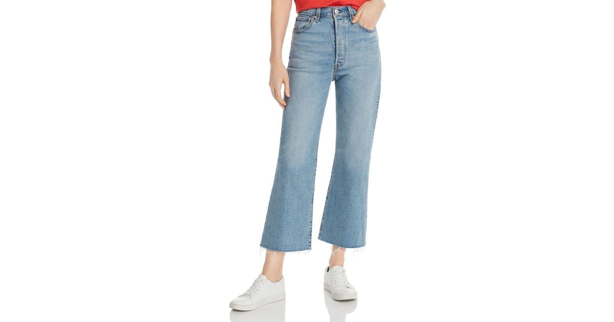 Levi's Rib Cage Crop Flare Jeans In Scapegoat in Blue - Lyst