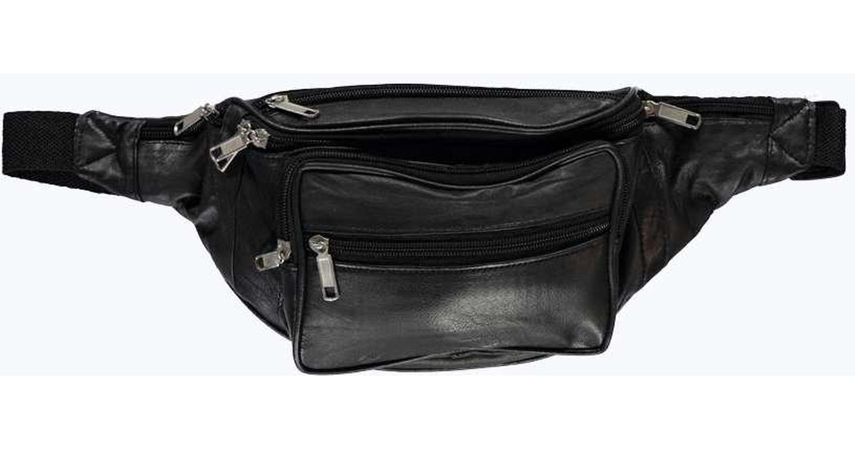 Boohoo Leather Front Pocket Bum Bag in Black for Men | Lyst