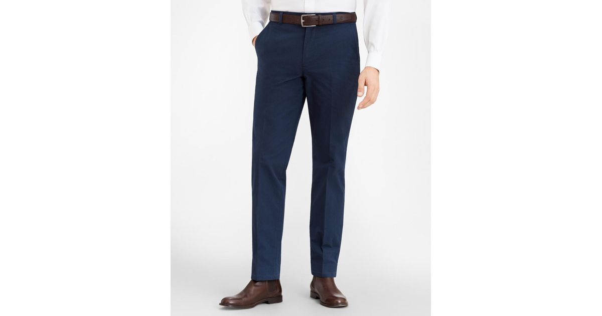Brooks Brothers Cotton Clark Fit Stripe Seersucker Pants in Navy (Blue ...
