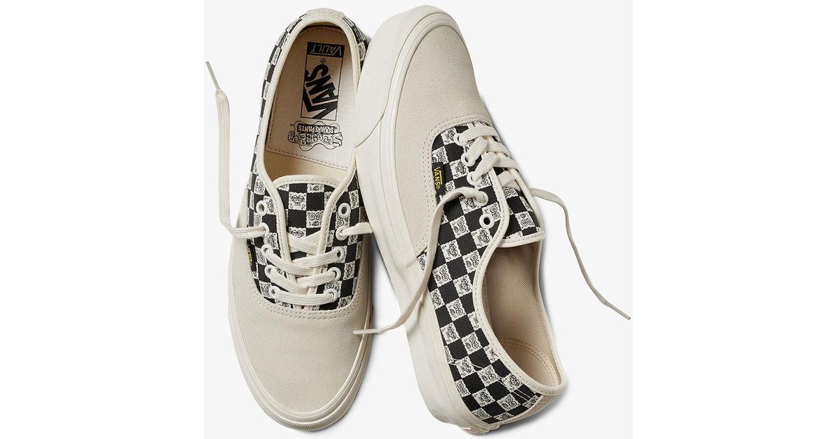 lyst vans x spongebob authentic graphic sneakers in black