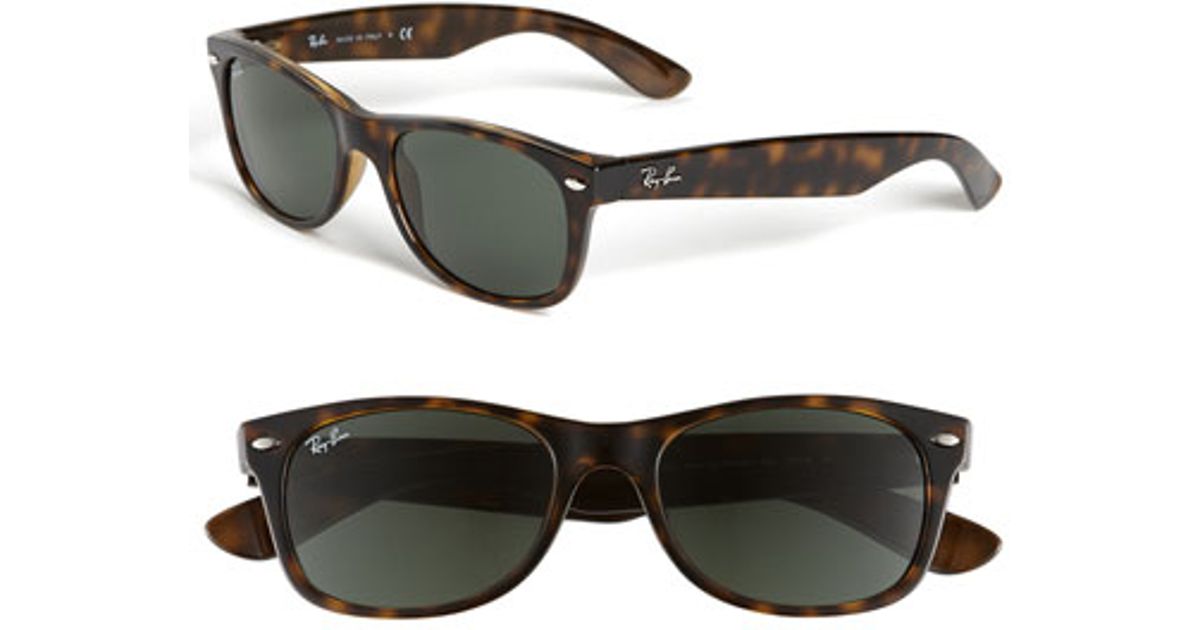 Ray Ban New Small Wayfarer 52mm Sunglasses Dark Tortoise In Brown 