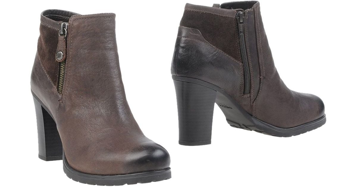 Geox Ankle Boots In Brown Lyst 6713