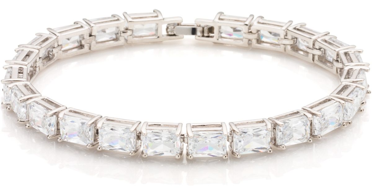 Lyst Kate Spade New York Catching Light Tennis Bracelet In Metallic