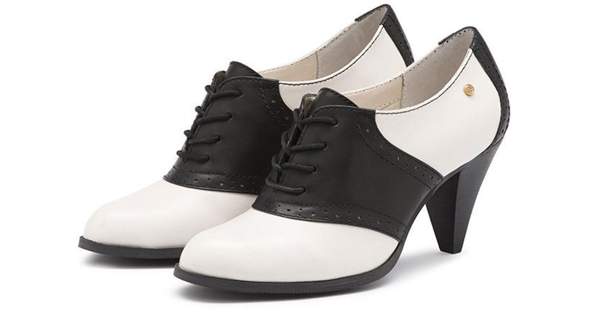 Lyst G.H.BASS Glenbrook Saddle Heel in White