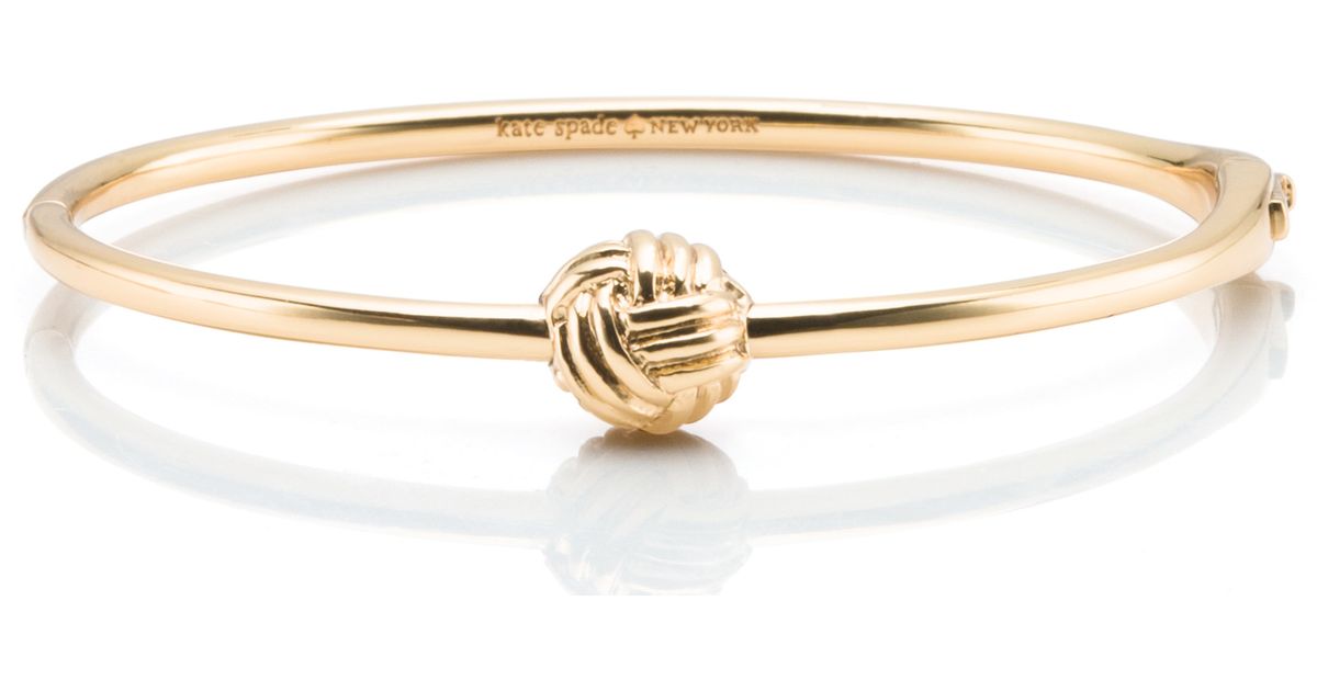 Lyst Kate Spade New York Knotted Rope Bangle In Metallic