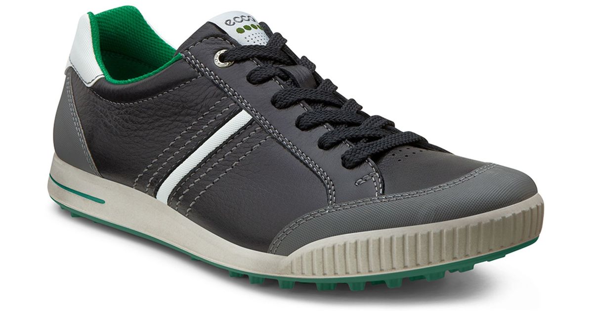 Ecco Golf Street Water Repellant Golf Shoes in Black for