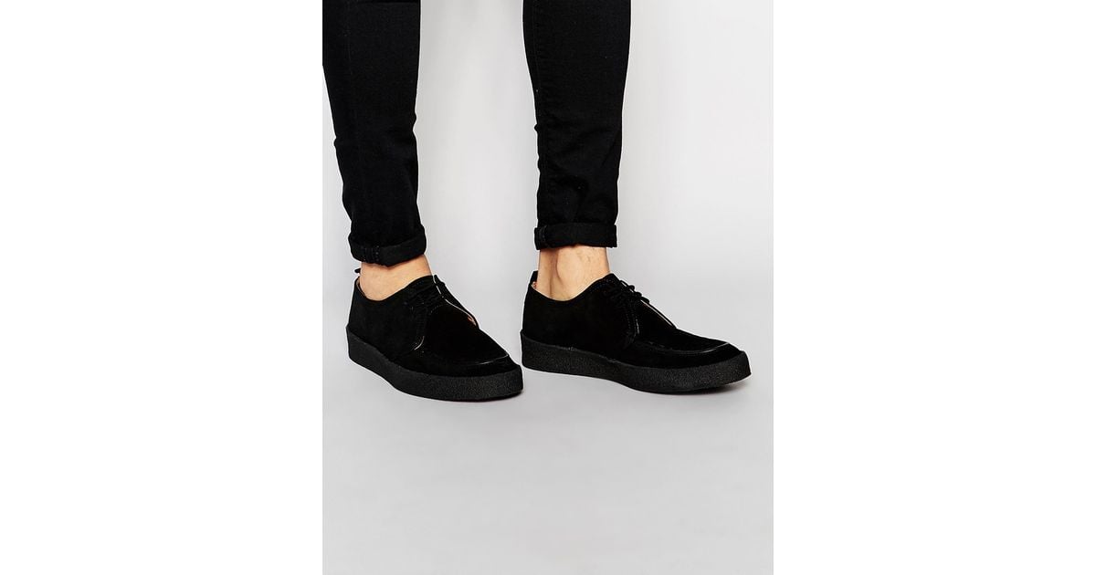 fred perry george cox creeper mid leather