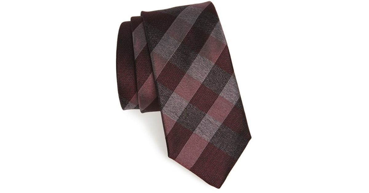 burberry manston check silk tie