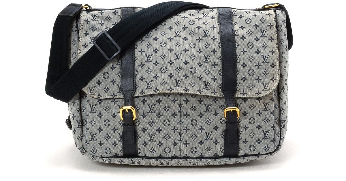 Lyst Louis Vuitton Sac Maman Diaper Bag Vintage In Blue