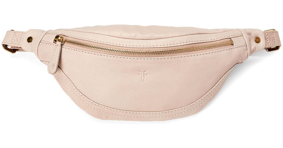 frye madison leather waist bag