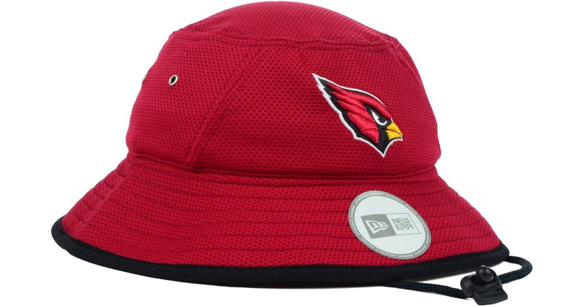 New Era Arizona Cardinals Tc Training Bucket Hat In Red For Men Lyst