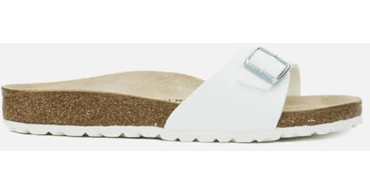 Lyst - Birkenstock Madrid Slim Fit Single Strap Sandals in White