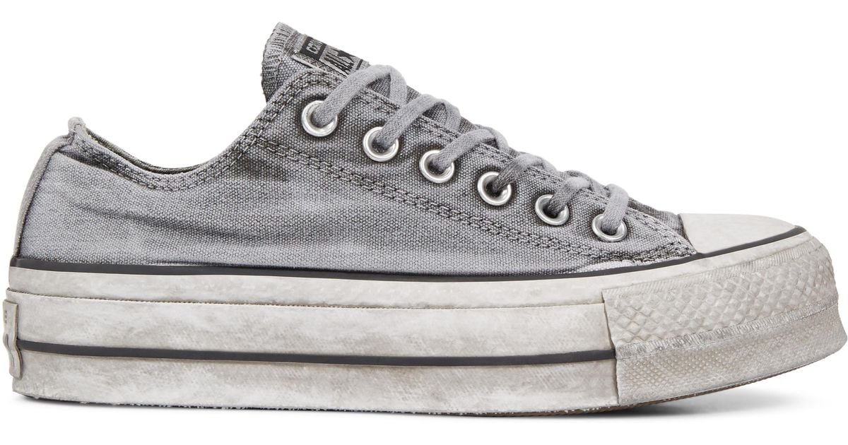 chuck taylor all star lift smoked canvas