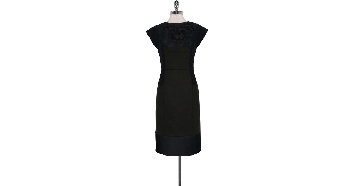 Dark Green Embroidered Dress