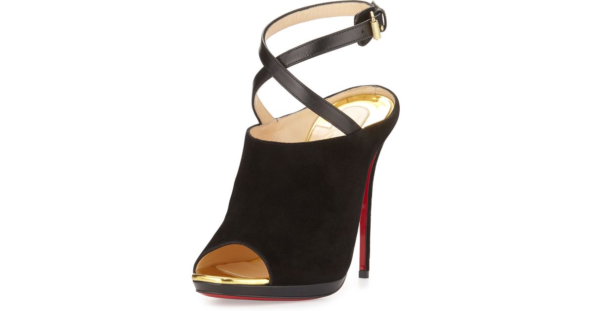 cheap louis vuitton mens shoes - Christian louboutin Lumir Suede Red Sole Pump in Black | Lyst