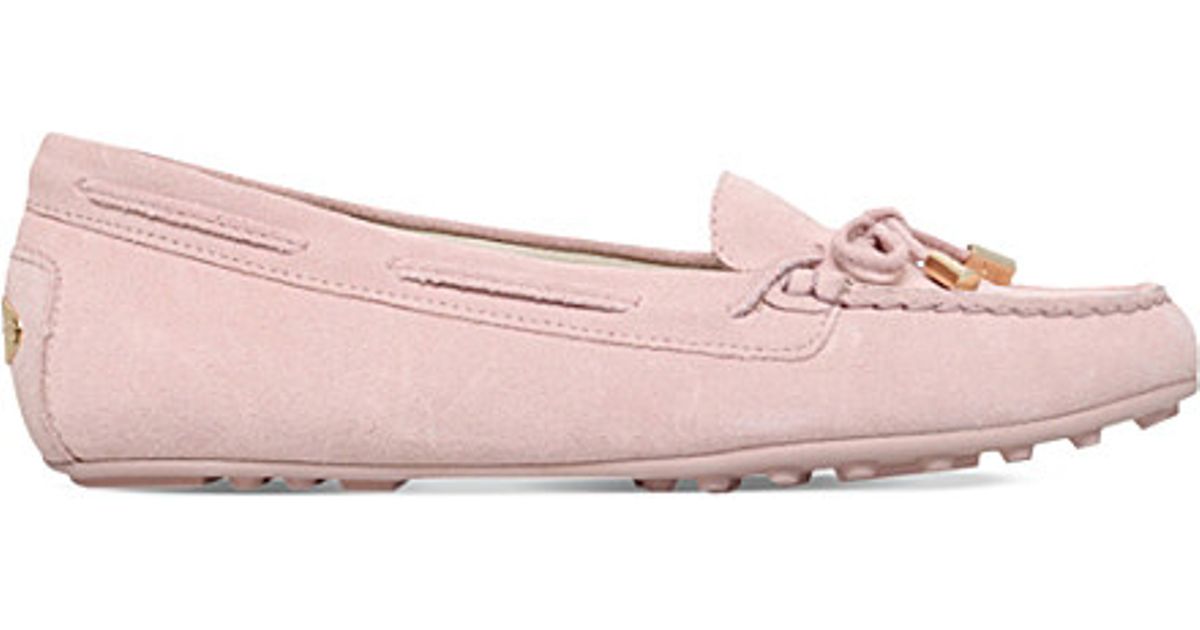 michael kors suede moccasins