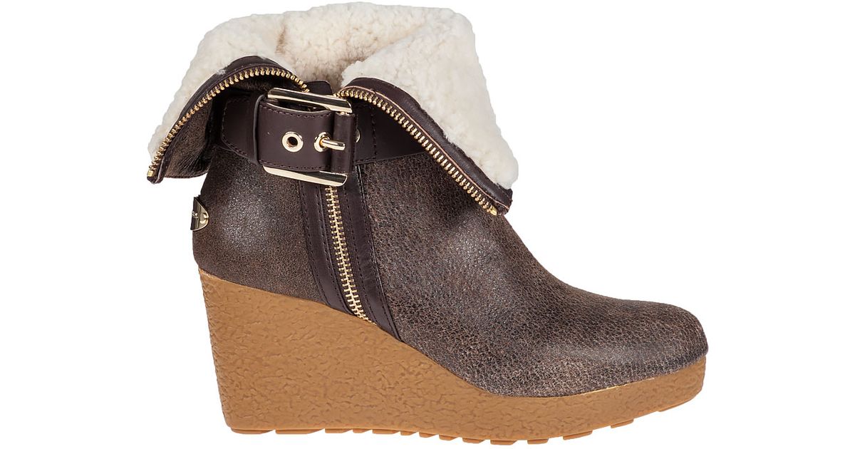 Michael kors shop lizzie wedge boots