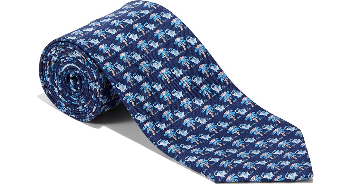 ferragamo tie elephant