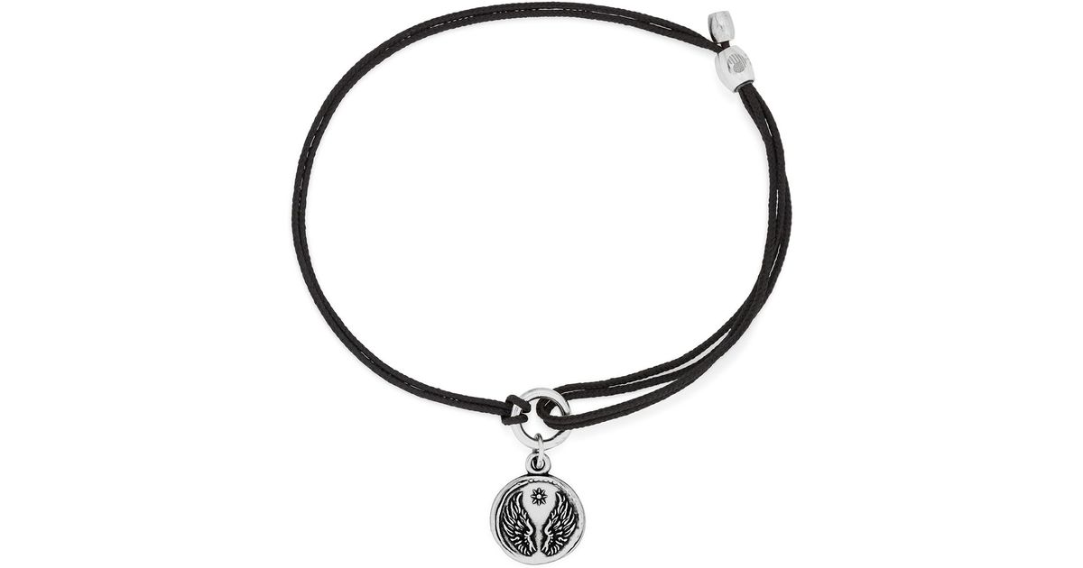 Lyst Alex And Ani Angel Wings Adjule Charm Bracelet In Metallic