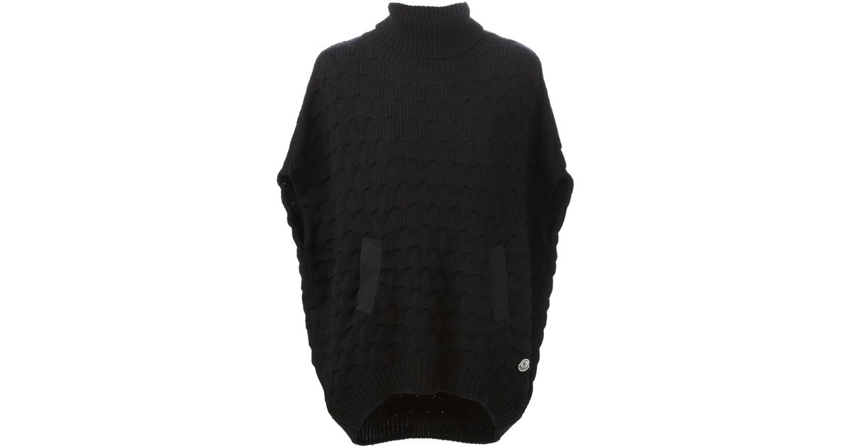 moncler bobble knit poncho moncler bobble knit poncho