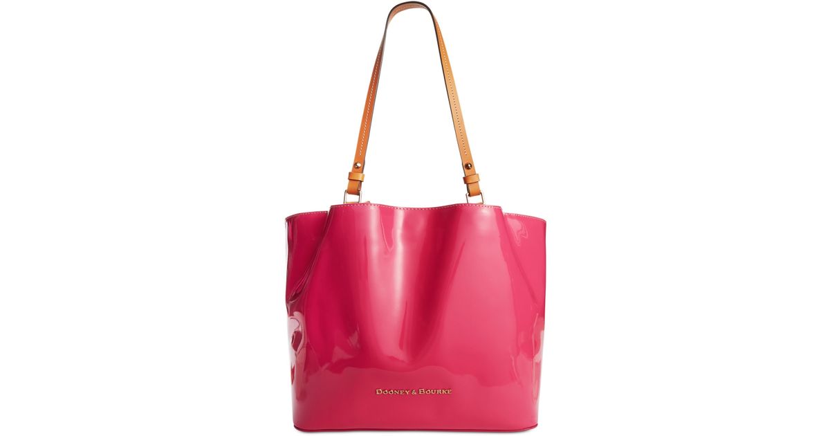 dooney and bourke pink patent leather