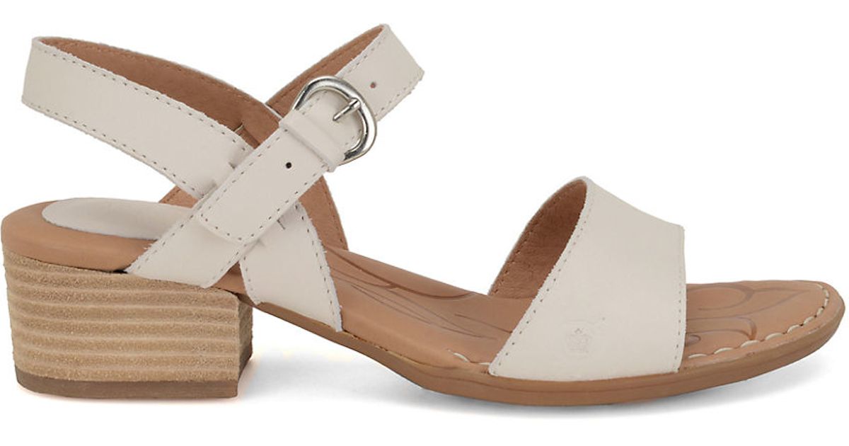 born high heels born doree high heel leather sandals in white lyst born high heels born doree high heel leather sandals in white lyst
