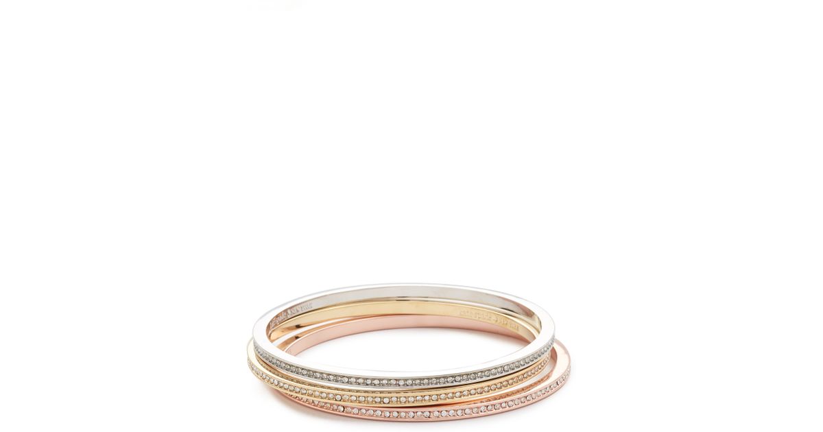 Lyst Kate Spade New York Mix Up Bangle Set Bracelet Clear Multi