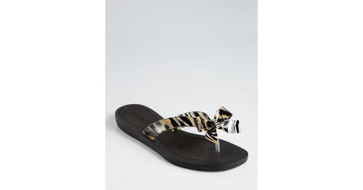 GUESS Tutu Bow Flip Flops & Reviews - Sandals - Shoes - Macy's | Bow flip flops, Flip flops 