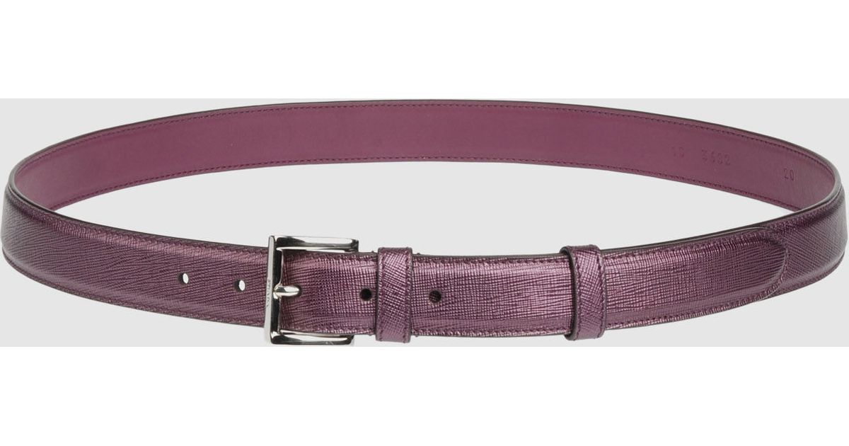 Prada Belt in Purple (Mauve) | Lyst  