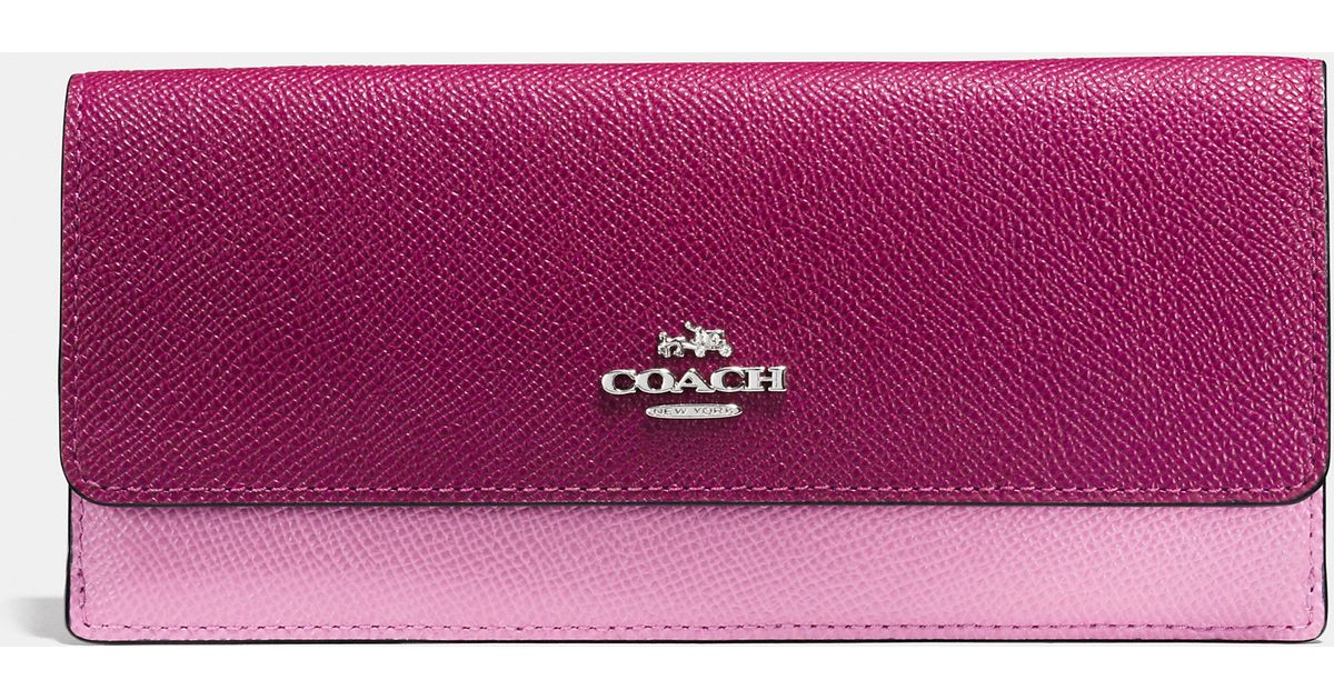 coach wallets cyclamen