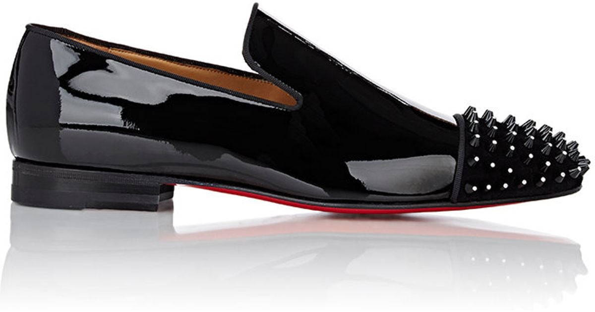 black louboutin loafers