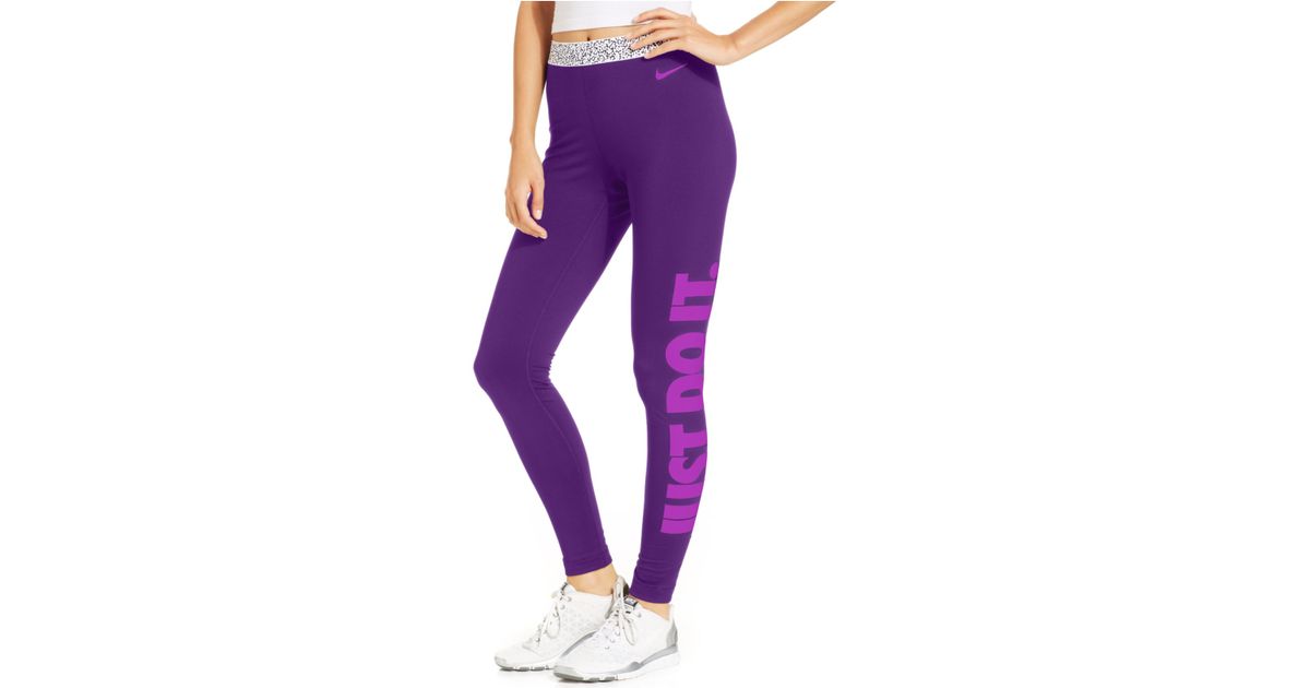 light purple nike leggings