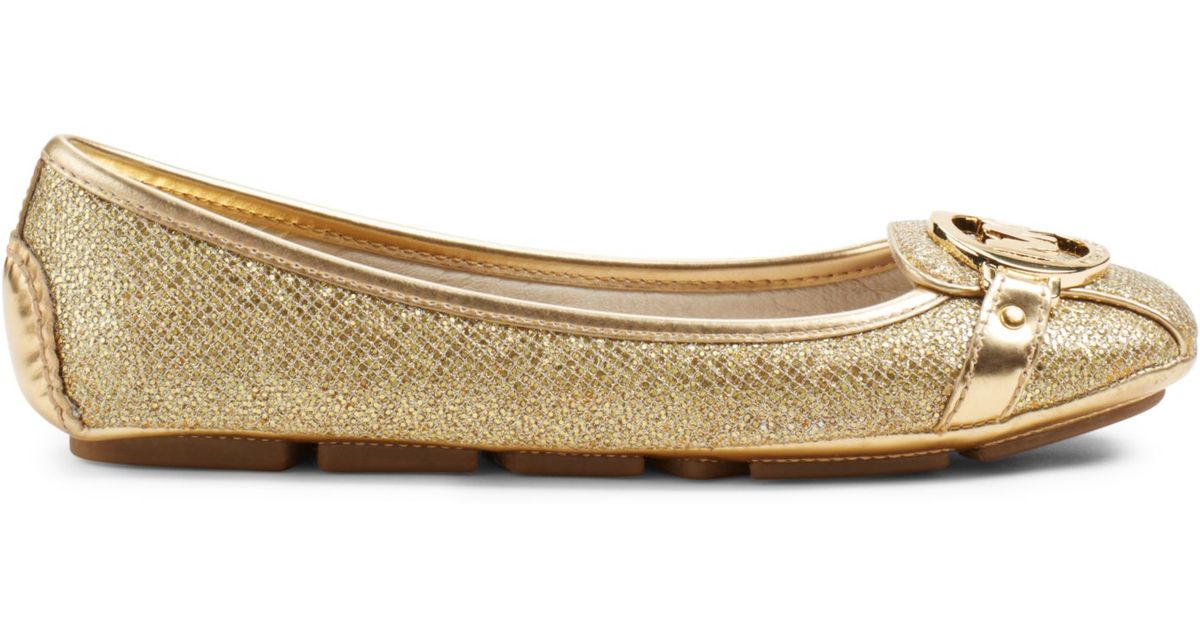 michael kors fulton leather moccasin flats