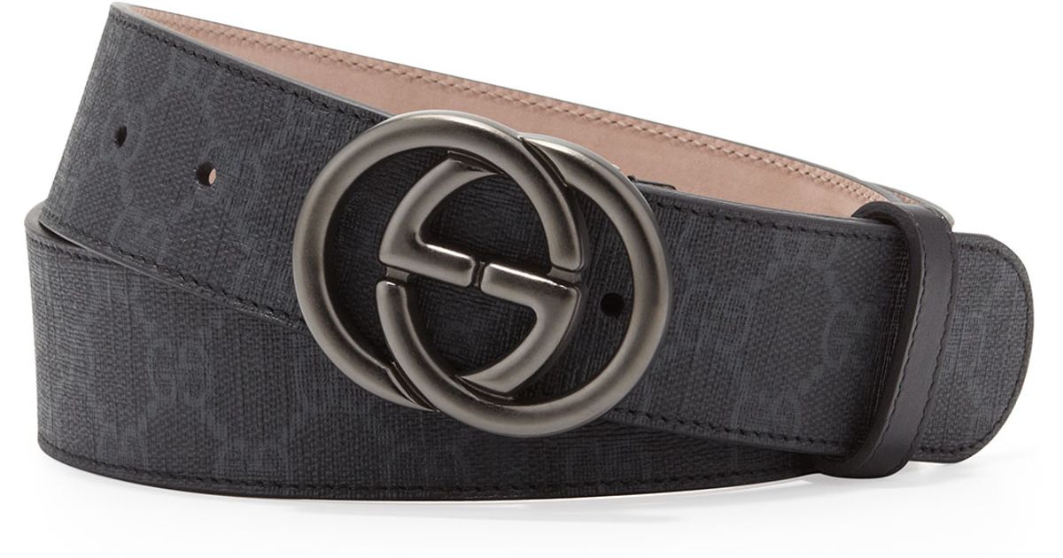 gg supreme canvas belt