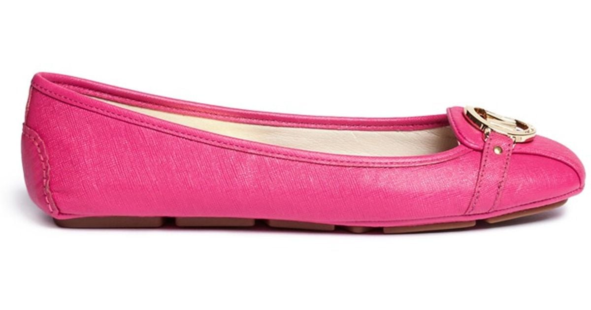 mk pink flats