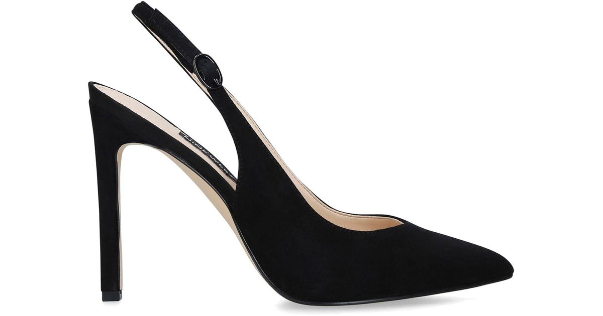 Nine West 'tina' Slingback Stiletto Heel Court Shoes in Black - Lyst