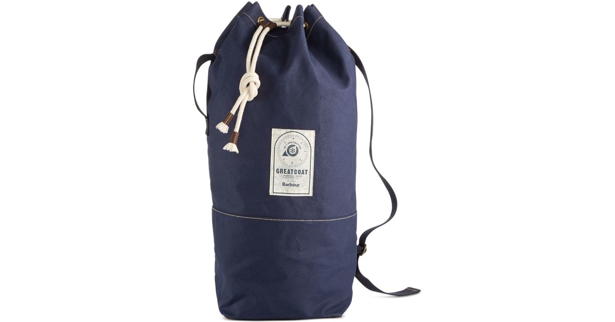 Lyst Barbour Men S Navy Duffle Bag In Blue For