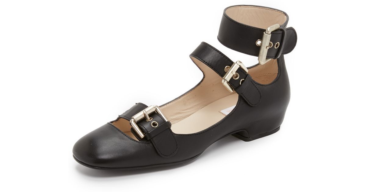 chloe flats black