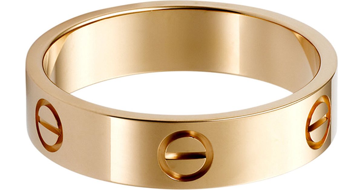 Cartier Love 18ct Pink-gold Ring in Pink - Lyst