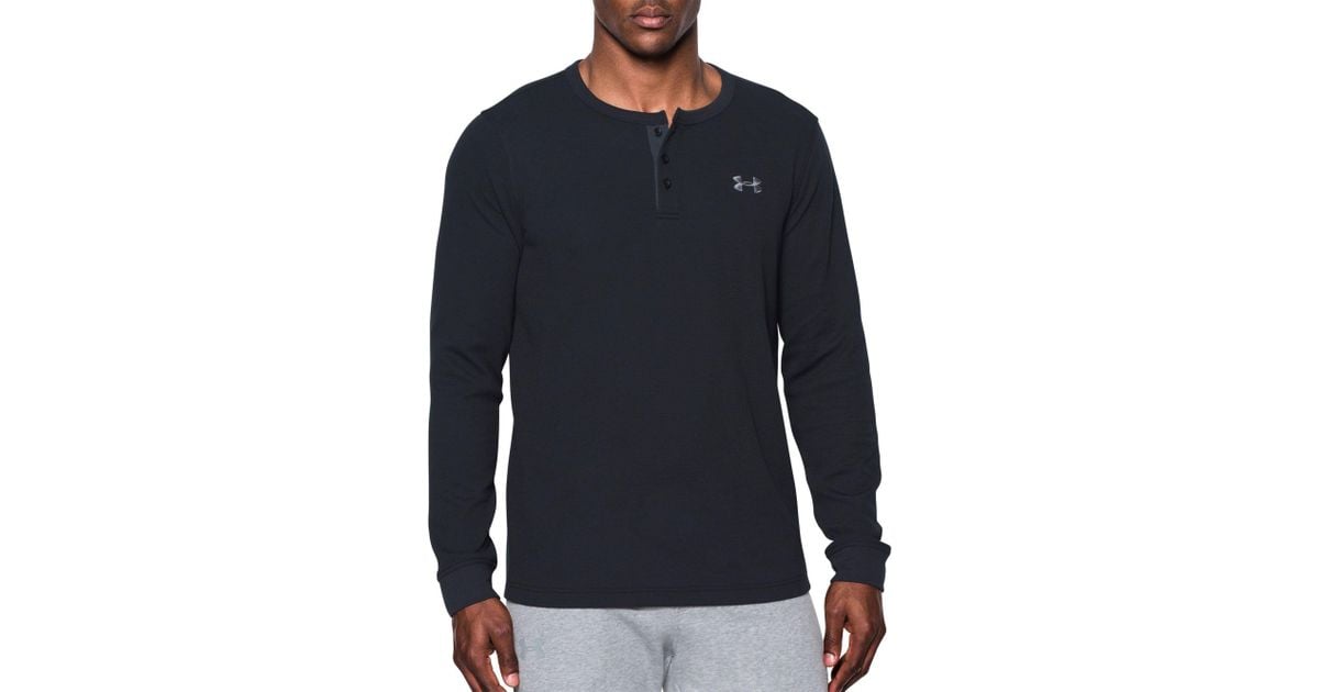 under armour long sleeve waffle henley