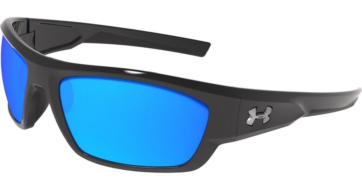 Under Armour Synthetic Force Storm Polarized Sunglasses In Shiny Blackgrey Black For Men Lyst 1744