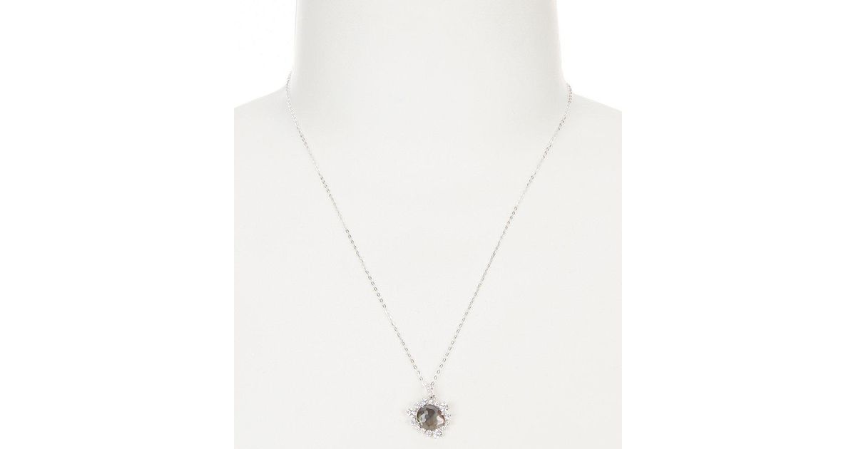 Lyst Nadri Oasis Sterling Silver Mother Of Pearl Pendant Necklace Lyst Nadri Oasis Sterling Silver Mother Of Pearl Pendant Necklace In Metallic