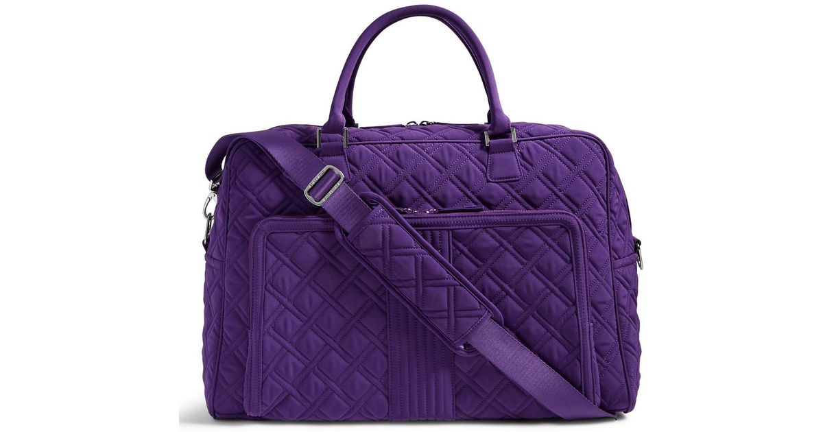 vera bradley quilted weekender