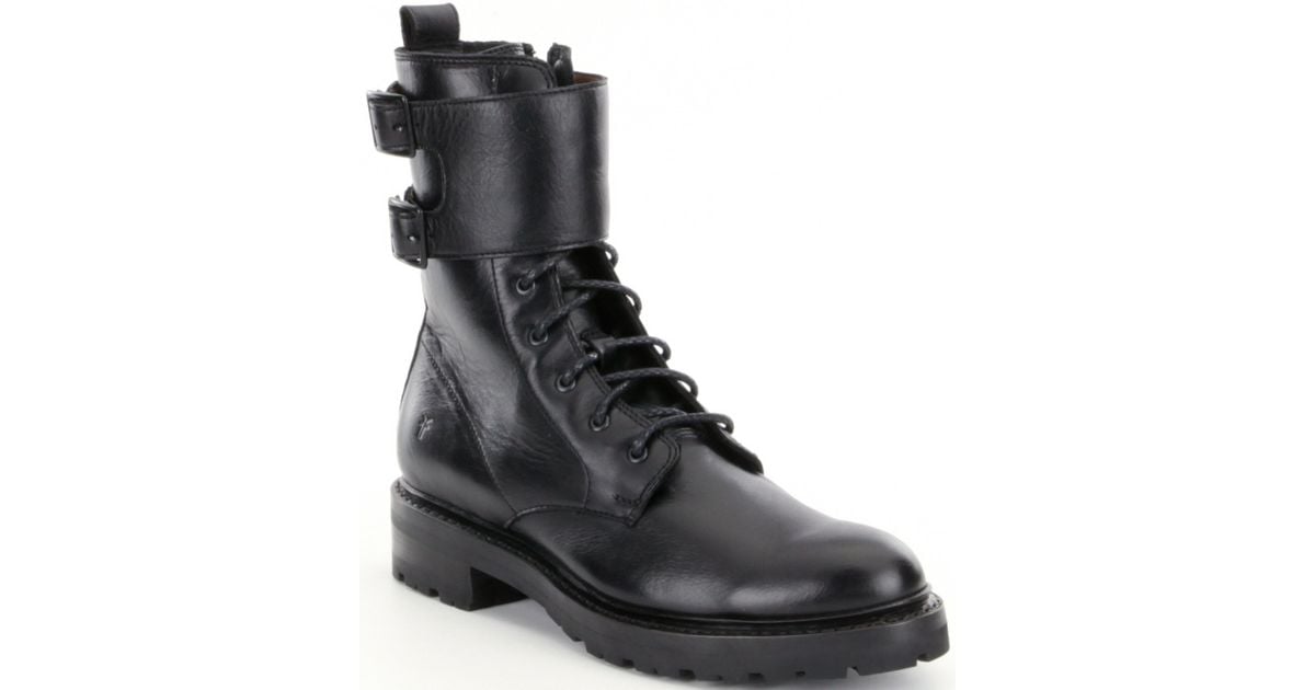 frye julie shield combat boot