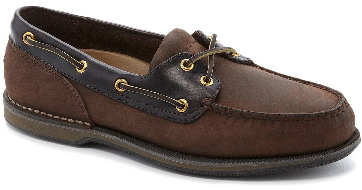Lyst Rockport Perth Casual Boat Shoes in Brown for Men Lyst Rockport Perth Casual Boat Shoes in Brown for Men