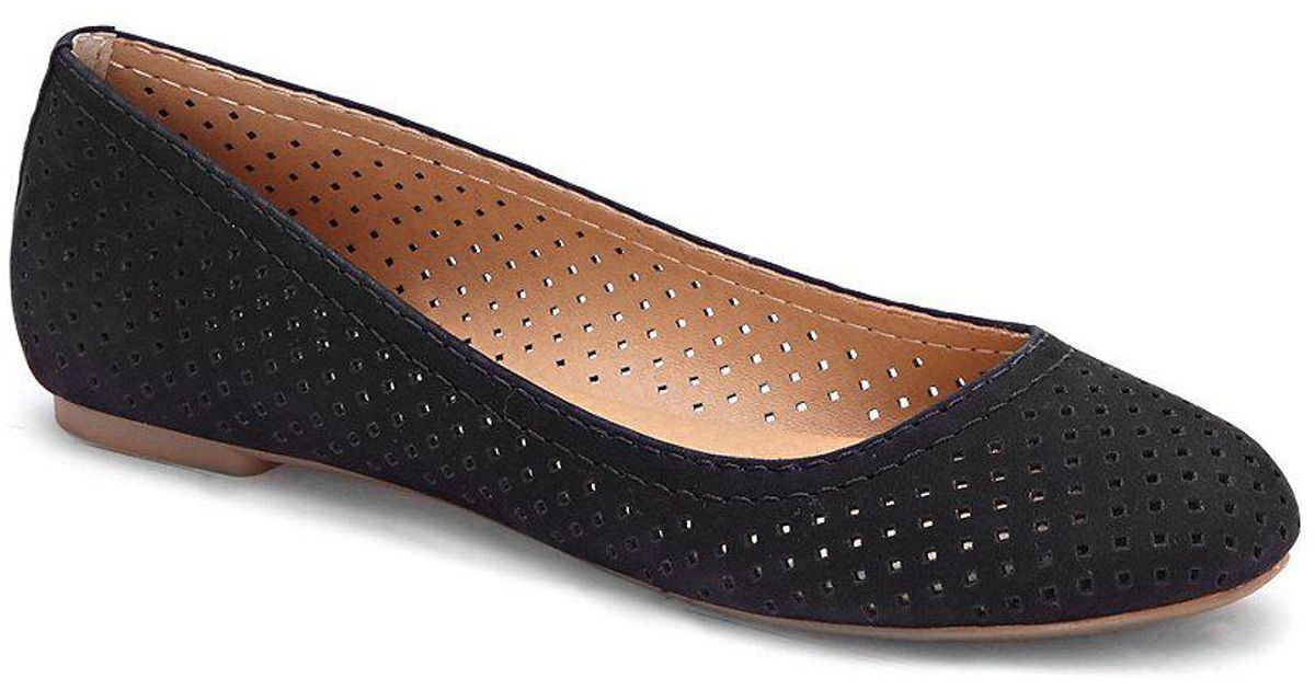 nubuck ballet flats