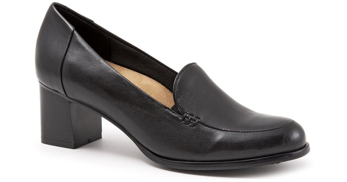 Trotters Leather Quincy in Black Leather (Black) - Save 61% - Lyst