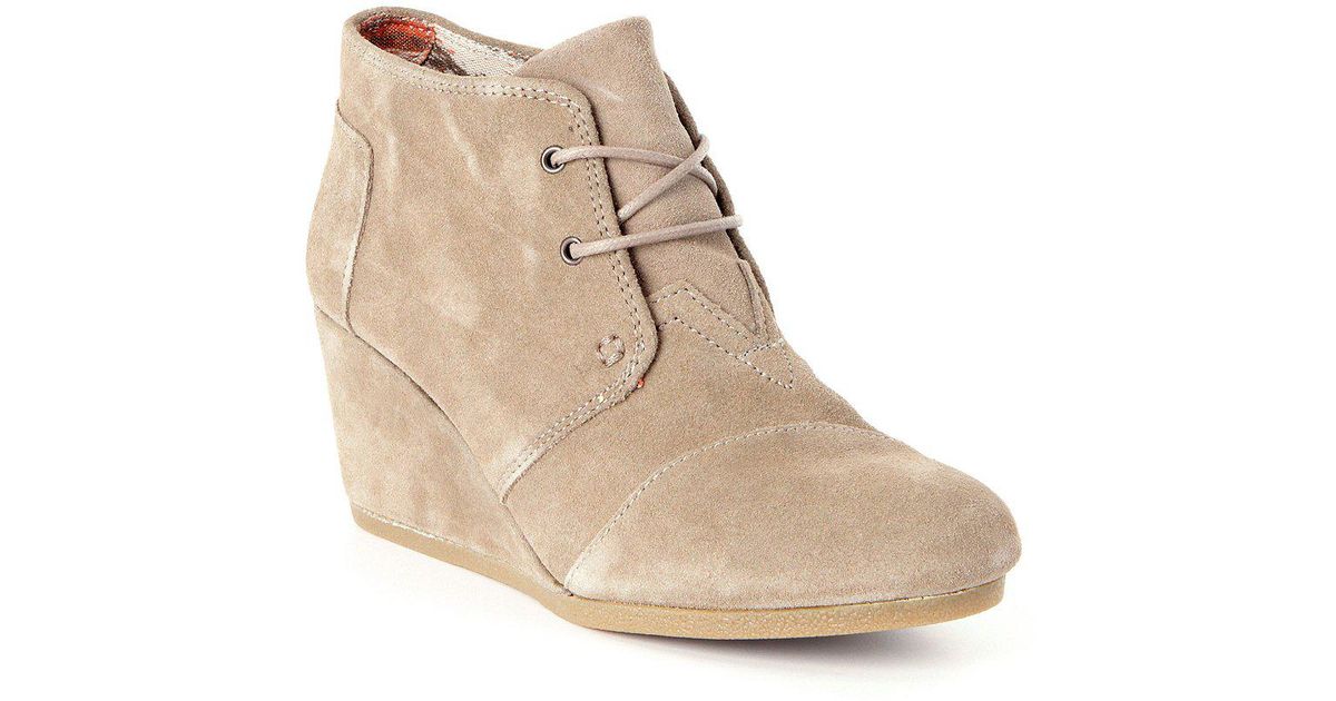 toms black lace up booties