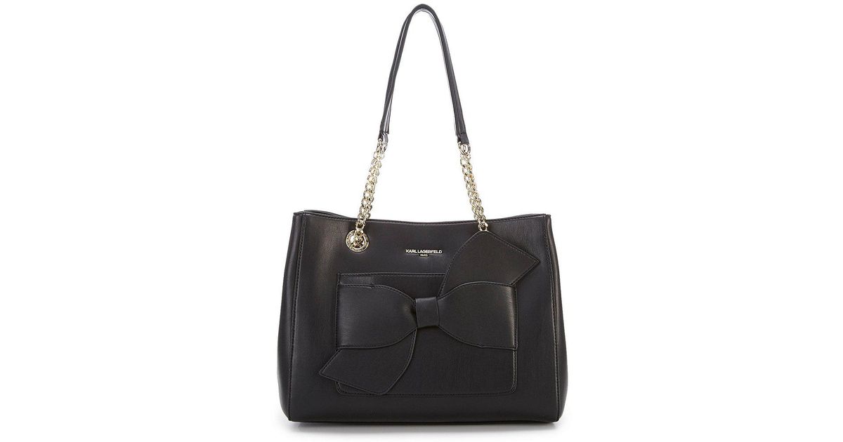Karl Lagerfeld Bow Tote Va Happy
