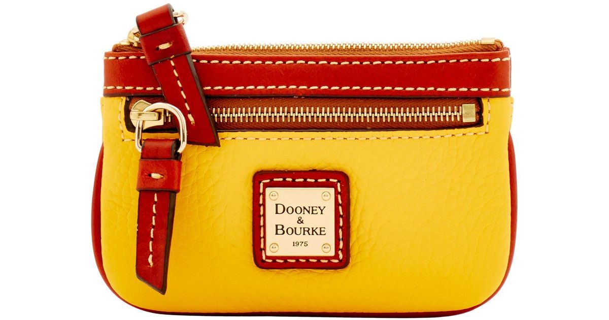 dooney & bourke pebble leather coin case